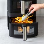 13l dual zone 2300w double stack air fryer with foldable top display
