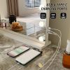 led beauty mirror with 14 bulbs, colour settings, usb a and usb c, white, 50 × 42cm led beauty mirror with 14 bulbs, colour settings, usb a and usb c, white, 50 × 42cm