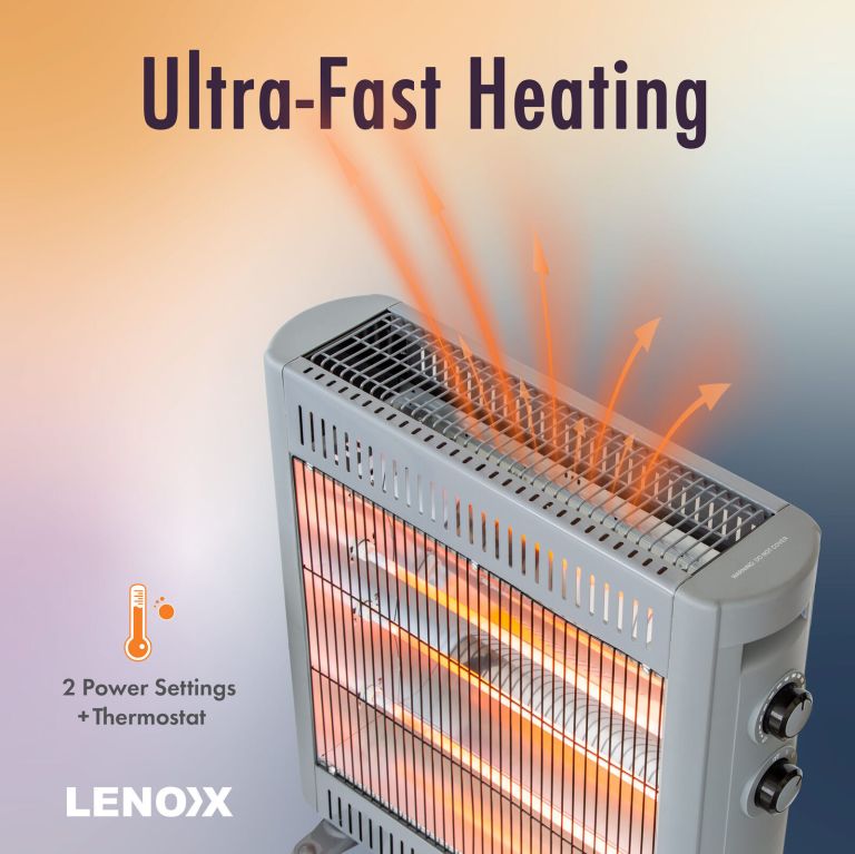2200w quartz infrared radiant heater with adjustable thermostat and 2 power settings 2200w quartz infrared radiant heater with adjustable thermostat and 2 power settings