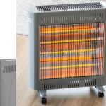 2200w quartz infrared radiant heater with adjustable thermostat and 2 power settings 2200w quartz infrared radiant heater with adjustable thermostat and 2 power settings