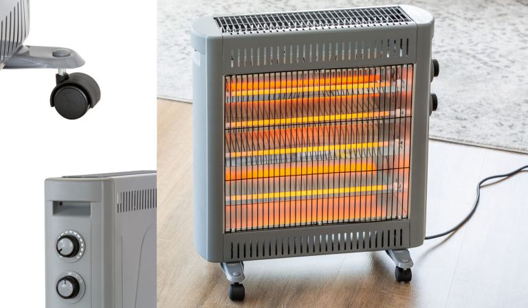 2200w quartz infrared radiant heater with adjustable thermostat and 2 power settings 2200w quartz infrared radiant heater with adjustable thermostat and 2 power settings