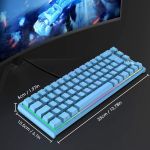67 keys layout design mechanical gaming keyboard pc ps4 rgb backlight wired usb blue 67 keys layout design mechanical gaming keyboard pc ps4 rgb backlight wired usb blue