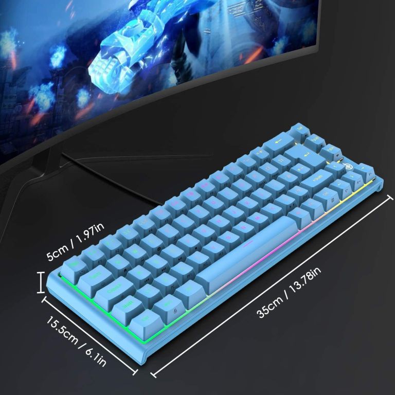67 keys layout design mechanical gaming keyboard pc ps4 rgb backlight wired usb blue 67 keys layout design mechanical gaming keyboard pc ps4 rgb backlight wired usb blue