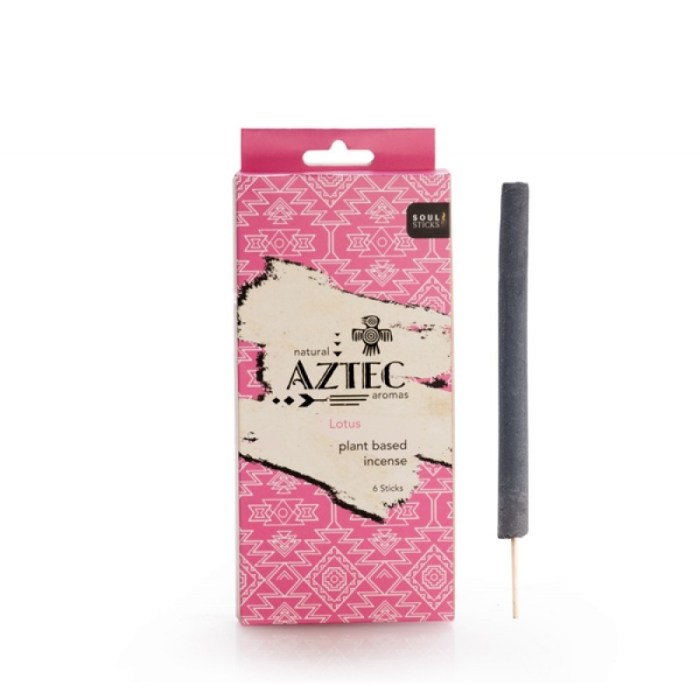 Aztec Lotus plant-based incense sticks and packaging