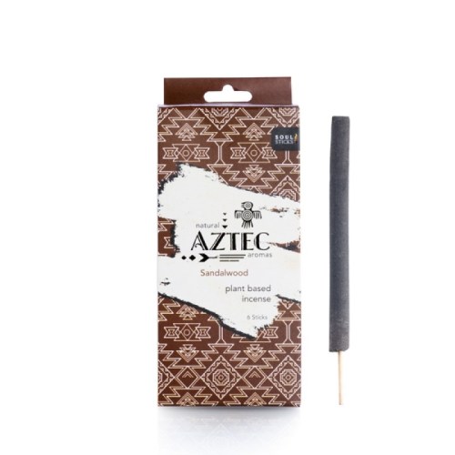 Aztec sandalwood incense box and stick