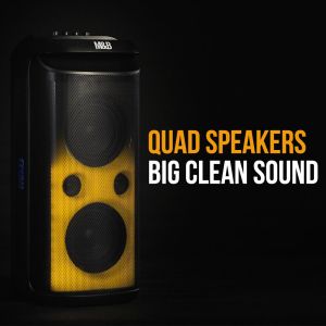 m&b portable splash proof 120w bluetooth party speaker with karaoke microphone, ipx4, tws pairing, multi input, lithium battery, rgb, usb charging m&b portable splash proof 120w bluetooth party speaker with karaoke microphone, ipx4, tws pairing, multi input, lithium battery, rgb, usb charging