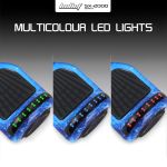 bullet sx 2000 hoverboard scooter, 500w brushless, superior self balancing system, ul certified, led lights, blue galaxy