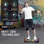 bullet sx 2000 hoverboard scooter, 500w brushless, ul certified, au compliant, superior self balancing system, led lights, hip hop design
