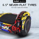 bullet sx 2000 hoverboard scooter, 500w brushless, ul certified, au compliant, superior self balancing system, led lights, hip hop design