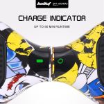 bullet sx 2000 hoverboard scooter, 500w brushless, ul certified, au compliant, superior self balancing system, led lights, hip hop design