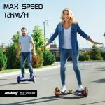 bullet sx 2000 hoverboard scooter, 500w brushless, ul certified, au compliant, superior self balancing system, led lights, hip hop design