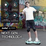 bullet sx 2000 hoverboard scooter, 500w brushless, ul certified, au compliant, superior self balancing system, led lights, mint green