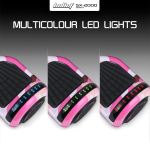bullet sx 2000 hoverboard scooter, 500w brushless, ul certified, au compliant, superior self balancing system, led lights, pink camo