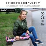 bullet sx 2000 hoverboard scooter, 500w brushless, ul certified, au compliant, superior self balancing system, led lights, pink camo