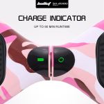 bullet sx 2000 hoverboard scooter, 500w brushless, ul certified, au compliant, superior self balancing system, led lights, pink camo