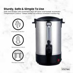kitchee 20l electric water boiler stainless steel commercial hot liquid urn