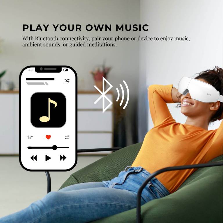 orku rechargeable eye massager – vibration heat pressure therapy with bluetooth orku rechargeable eye massager – vibration heat pressure therapy with bluetooth