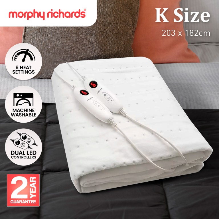 morphy richards electric blanket king