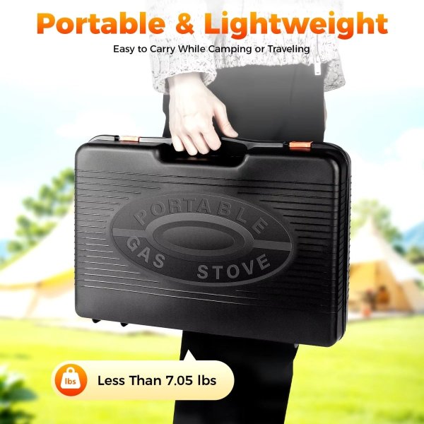 portable gas stove burner butane bbq camping gas cooker with non stick plate black portable gas stove burner butane bbq camping gas cooker with non stick plate black