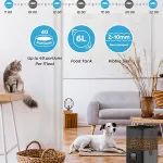 yes4pets 6l automatic digital pet dog cat feeder double food bowl dispenser