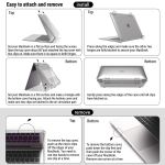 suitable for macbook air 13 inch case 2022 2021 2020 2019 2018, a1932, a2179, a2337 shell case keyboard cover