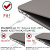 suitable for macbook air 13 inch case 2022 2021 2020 2019 2018, a1932, a2179, a2337 shell case keyboard cover grey suitable for macbook air 13 inch case 2022 2021 2020 2019 2018, a1932, a2179, a2337 shell case keyboard cover grey