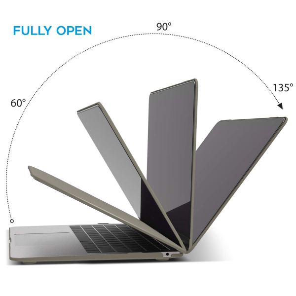 suitable for macbook air 13 inch case 2022 2021 2020 2019 2018, a1932, a2179, a2337 shell case keyboard cover grey