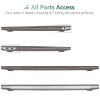suitable for macbook air 13 inch case 2022 2021 2020 2019 2018, a1932, a2179, a2337 shell case keyboard cover grey suitable for macbook air 13 inch case 2022 2021 2020 2019 2018, a1932, a2179, a2337 shell case keyboard cover grey