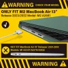 suitable for 2023 2022 macbook air 13 inch case m2 model a2681 hard shell case keyboard cover midnight green