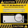 suitable for 2023 2022 macbook air 13 inch case m2 model a2681 hard shell case keyboard cover midnight green