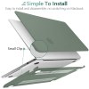 suitable for 2023 2022 macbook air 13 inch case m2 model a2681 hard shell case keyboard cover midnight green