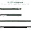 suitable for 2023 2022 macbook air 13 inch case m2 model a2681 hard shell case keyboard cover midnight green