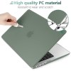 suitable for 2023 2022 macbook air 13 inch case m2 model a2681 hard shell case keyboard cover midnight green