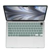 suitable for 2023 2022 macbook air 13 inch case m2 model a2681 hard shell case keyboard cover midnight green