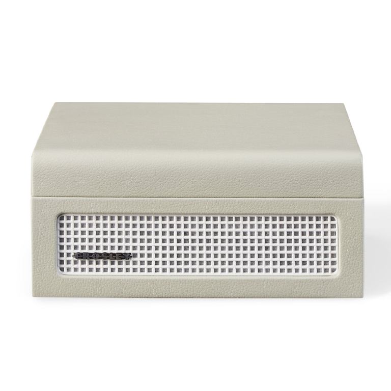 crosley voyager portable retro cd player with stereo bluetooth speakers, fm radio dune