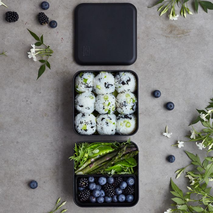 monbento mb square bento box black onyx