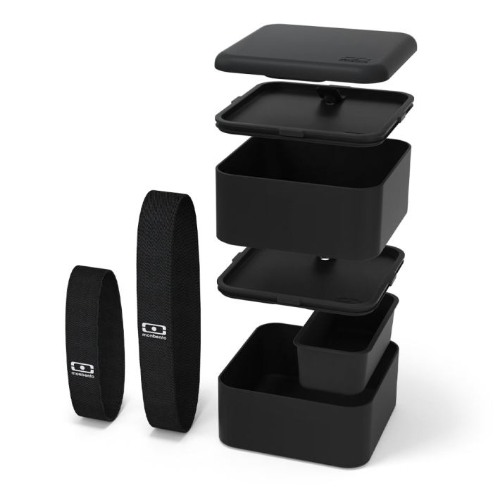 monbento mb square bento box black onyx