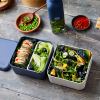 monbento mb square bento box blue natural
