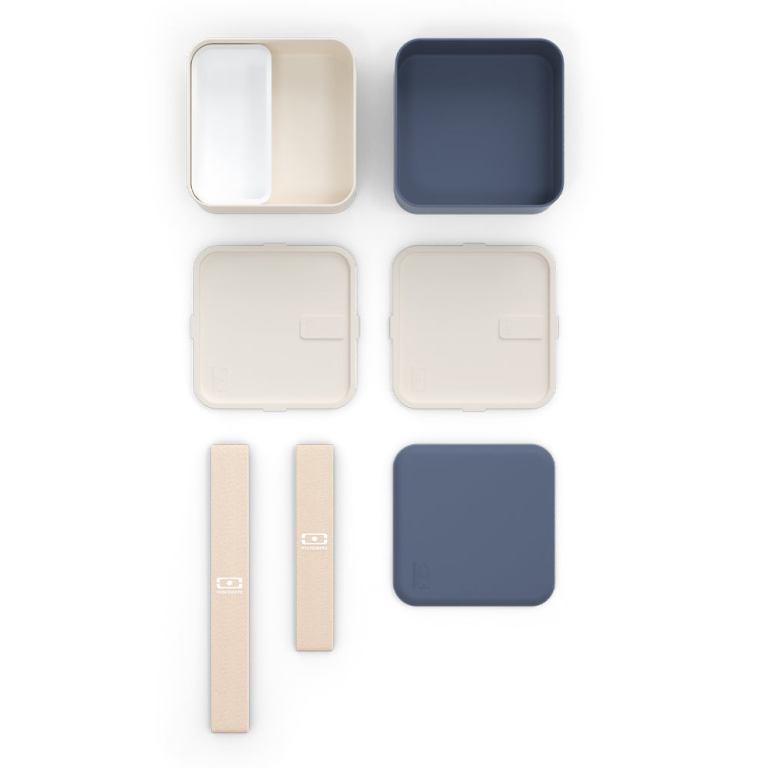 monbento mb square bento box blue natural