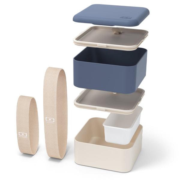 monbento mb square bento box blue natural