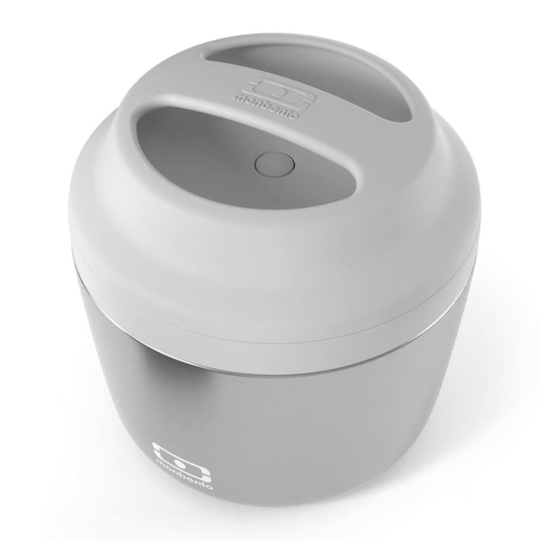 monbento mb element isolated bento box metallic silver