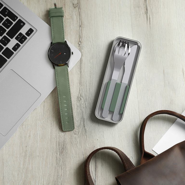 monbento mb slim box trio knife green natural monbento mb slim box trio knife green natural