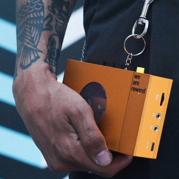 we are rewind portable cassette player & recorder serge, orange we are rewind portable cassette player & recorder serge, orange