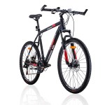 trinx mtb mens mountain bike 26 inch shimano gear 21 speed [colour: matt black white/red] [size of frame: 19 inches]