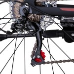 trinx mtb mens mountain bike 26 inch shimano gear 21 speed [colour: matt black white/red] [size of frame: 19 inches]
