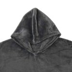 accessorize grey super soft hooded blanket small/medium accessorize grey super soft hooded blanket small/medium