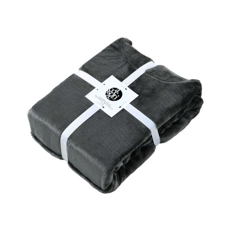 accessorize grey super soft hooded blanket small/medium accessorize grey super soft hooded blanket small/medium
