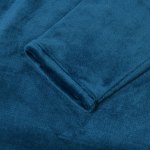 accessorize ink blue super soft hooded blanket small/medium