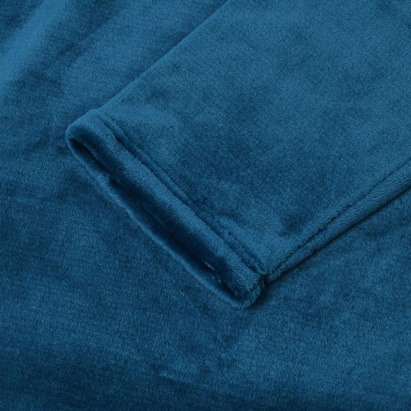 accessorize ink blue super soft hooded blanket small/medium