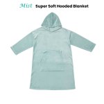accessorize mist super soft hooded blanket small/medium